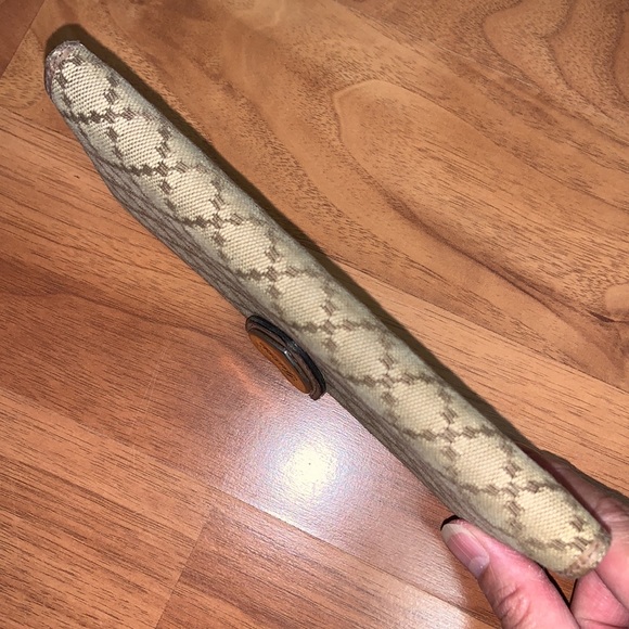 Authentic Gucci Diamanté Heart Long Flap Wallet - Picture 13 of 16